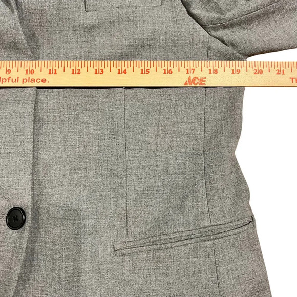 J Crew Women’s Regent Blazer In Four Season Stretch Heathered Gray Size 10 - Picture 8 of 9